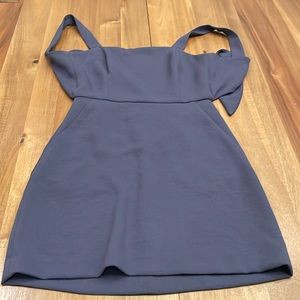 Slate blue gray dress